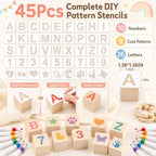 123 PCS Baby Shower Game Kit – Creative Wooden DIY Game with Markers, Fun Activities for Guests, Perfect for Baby Shower Boys & Girls, Interactive Painting & Memory-Making Party Game - Image 4
