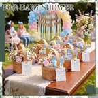 LemonRoad 20 Sets Locally Grown Baby Shower Mini Picnic Basket with Card - Image 6