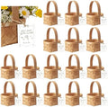 LemonRoad 20 Sets She's Fresh off The Market Mini Picnic Basket with Card Wood Mini Wood Woven Flower Fruit Picnic Chip Basket for Wedding Bridal Shower Birthday Baby Shower Favor Gift(Small) by Unknown