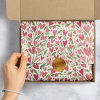 Jillson & Roberts 20" x 30" Printed Gift Tissue, Love Grows Hearts (48 Folded Sheets) - Image 4