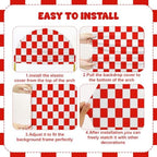 3 Pcs She's Ready to Pop Arch Backdrop Cover 4ft 5ft 6ft Red and White - Image 4