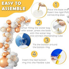 Balloon Arch Stand with Base - 8.2ft & 5ft Balloon Arch Kit with Bendable Tubes, Half Arch Stand, Balloon Column & Arch Frame for Weddings, Birthdays, Baby Showers - Image 6