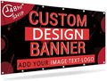 Custom Banners and Signs Customize Outdoor with Photo Text, Personalized Banner for Business Birthday Graduation Parties Indoor 4'x4' by SIMIEEK