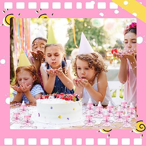 80 Pcs 3.5 Inch Baby Mini Milk Bottle Baby Shower Favor with Small Plastic Bear Candy Bottle with Ribbon for Boy Girl Newborn Baptism Party Decor (Pink) - Image 6