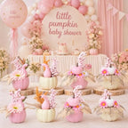 Amyhill 8 Pcs Fall Pink Pumpkin Baby Shower Table Centerpiece Decor, Fruit - Image 5