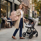 ROSEGIN Premium Vegan Leather Diaper Bag Backpack with Waterproof Changing Pad, Reinforced Zippers & Odor-Free, 20 Pockets Pro Organizer, Fits 15.6" Laptop, Stroller Straps, Baby Bag for Mom, Pink - Image 4