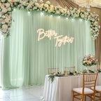 20ft x 10ft Sage Green Backdrop Curtains, Wrinkle-Free Sheer Chiffon Fabric Backdrop Drapes for Wedding Arch Party Ceremony Stage Photo Decoration - Image 7