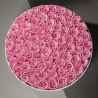 Prifroti 75 Preserved Roses in Suede Box – Luxury Rose Flower Arrangement, Preserved Flowers Gifts for Women, Wife or Mom – Birthday, Anniversary, Valentine’s Day, Mother's Day (Pink) - Image 4