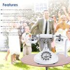 Audio Guest Book Wedding Phone – Customizable Voice Message Recorder for Weddings, Parties, Birthdays & Special Occasions (White) - Image 2