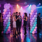 Pink Purple Balloon Column Stand Kit 2 Sets, Mermaid Balloons Tower - Image 6