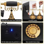 UKBW Audio Guest Book Wedding Phone, Audio Phone Guestbook, Record Audio Messages with Guestbook, Guestbook Alternative for Wedding, Birthday Party, Baby Shower, Anniversary, Engagement(Black) - Image 4