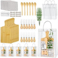 6 Sets Baby Shower Games Prize Pack – Winners Prize Set with Bamboo Cheese Board Set, Thank You Card and Gift Bags for Fun Baby Shower Game Gifts, Wedding & Bachelorette Party Favors by Sorfity