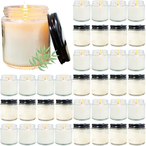 36 Pcs 4 Oz Mini Soy Candles,Eucalyptus Scented,Aromatherapy Candle,Bulk Candle Set，Great Stress Relieving Scented Candles for Girls as a Gift for Birthdays, Weddings and More! by Veiuwa