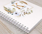 Personalized Baby Journal - Hardcover First Year Album Customized with Baby’s Name & Initial - Prompted Baby Memory Book (Boho Floral Initial) - Image 2