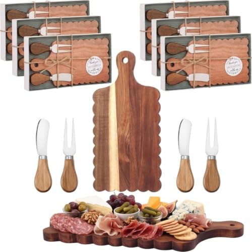 LemonRoad 6 Sets Acacia Wood Baby Shower Prizes, 6" L x 9" W by Unknown