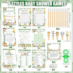 Sherr 476 Pcs Safari Baby Shower Games, 6 Sets Jungle Animal Activities - Image 3
