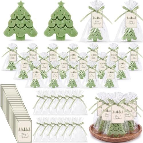 Leelosp 20 Set Christmas Tree Soaps Christmas Baby Shower Favors for Guests by Leelosp