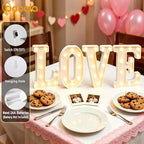 Pooqla Marquee Letters Love Gifts for Women, Battery Operated Love Sign - Image 2