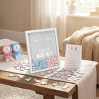 55 Pcs Baby Cloth Gender Reveal Game Voting Board, Baby Cloth - Image 4