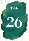 Watercolor Splash Wedding Table Number Cardss 1-100 Double Sided For Reception Event Party Baby Shower Birthday 4x6 by Unknown