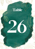 Watercolor Splash Wedding Table Number Cardss 1-100 Double Sided For Reception Event Party Baby Shower Birthday 4x6 by Unknown