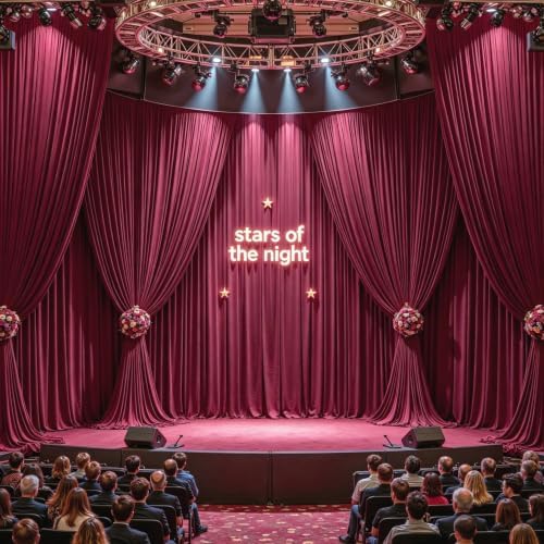 40ftx10ft Wrinkle Free Burgundy Backdrop Curtain - 10 Feet Photography Backdrop Drapes, Silky Polyester Back Drop Cloth for Wedding Baby Shower Balloon Arch Background - Image 2