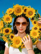 Artificial Sunflower Garland Decor, Silk Fake Sunflower Hanging Wreath Vines Flowers Garland for Outdoor Home Summer Party Table Wall Wedding Baby Shower Birthday Decor (6 Pack,8ft) - Image 2