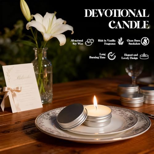 100 Pcs 1 Oz Mini Vanilla Scented Soy Candle Set,Wedding Favors for Guests Bulk 100,The Quantity of Multiple Sets Meets Your Needs for Wedding and Party Gifts and Party Favors. - Image 5