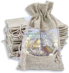 48 pc Jute Burlap & Sheer Organza Gift Bags w. Drawstring by TheDisplayGuys by TheDisplayGuysForYourModernLiving