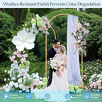 7.2FT 6FT Arch Backdrop Stand, Wedding Arch with Base Set of 2 for Birthday - Image 3