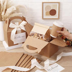 Maitys 24 Set Welcome Boxes for Wedding Guests 9x6x6 Gable Boxes, Ivory - Image 4
