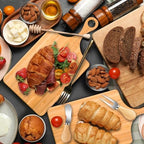 37 Pcs Baby Shower Game Prizes for Winners 6 Sets Baby Shower Prizes for Game Player with Bamboo Cheese Board Oak Cutlery Placemats Tags Bags - Image 7
