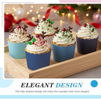Havawish 250 Pcs Blue Baking Cups 2.4 Inch Paper Cupcake Liners - Image 3
