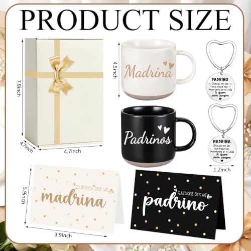 Mimorou 7 Pcs Godparents Proposal Gift Set Will You Be My Godparents - Image 3