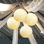 Woanger 4 Pack 24 Inch Large White Paper Lanterns for Christmas Party Decor - Image 4