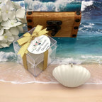 Wedding Favor Guest Bulk, White Seashell Candle Party Favors, Bridal Shower Favor for Beach Party Gifts, Baby Shower,Baptism giveaways (10, 20, 30, 50, 100 Options availablein Customize Section) - Image 7