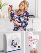 Mommy and Me Robe and Swaddle Set | Maternity Robe Matching Baby Girl, Boy - Image 6