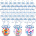 Nuenen 48 Pcs Baby Shower Favors, Mini Pacifier Candy Bottles 3.15", Blue by Nuenen
