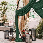 Wedding Arch Draping Fabric 30'' x 18FT Sheer Chiffon Arch Drape Backdrop - Image 6