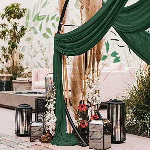 Wedding Arch Draping Fabric 30'' x 18FT Sheer Chiffon Arch Drape Backdrop - Image 6