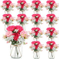 Zeyune 12 Sets Mason Jar Flowers Centerpiece Table Decorations,Pink Mix by Zeyune