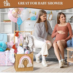 GiftAmaz Baby Shower Crate Closet, Large Hand-Woven Rattan Baby Basket - Image 2
