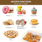 Moretoes 60pcs Bakery Boxes with Window, 14x10x2.5 Inch White Treat Boxes - Image 5