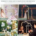 WellSign 7.2FT, 6.6FT Wedding Arch Backdrop Stand Set of 2 - Image 2