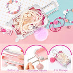 VioraWhite 50 Pcs Mini Suitcase Empty Box and Plush Ball Set, Multicolor - Image 3