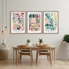 Henri Matisse Wall Art Decor Set of 3 16x11 Inch Wood Framed - Image 3