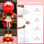 Balloon Column Stand Set of 4, Adjustable 15-79 Inch Metal Spiral Balloon Tower, Reusable Floor Balloon Pillars for Wedding Birthday Baby Shower Graduation Decor - Image 5