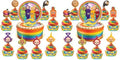 Treasures Gifted Officially Licensed Teletubbies Cake Decorations - 1 Cake Topper & 24 Cupcake Toppers & Wrappers - Teletubbies Birthday Party Decorations - Party Supplies (Pack of 2) by TreasuresGifted