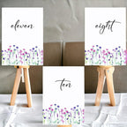Wildflower Design Table Number Cards Double Sided Party Table Numbers for Reception Baby Shower Anniversary Birthday Bridal Party 5x7 100 Pcs - Image 3