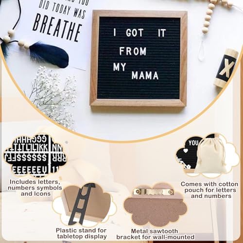 9 Pcs Pregnancy Announcements Set, Include Felt Letter Board Baby Bodysuit Shoes and Wooden Sign Surprise Announcement for Grandparents Partner Gift Family Reveal(Grey Coming soon-white shoe) - Image 3